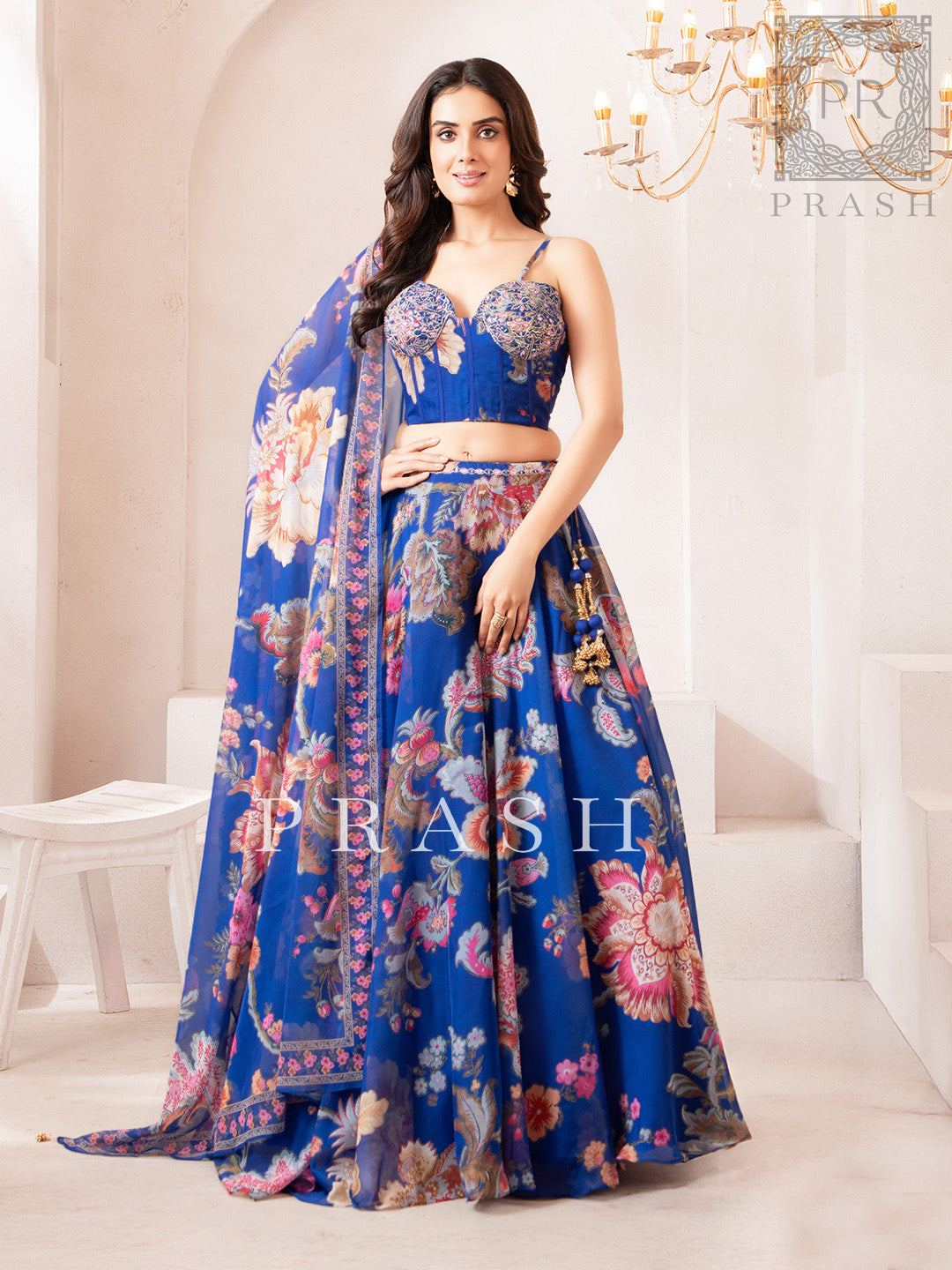 Royal Blue Lehenga Weddings  & Party Wear